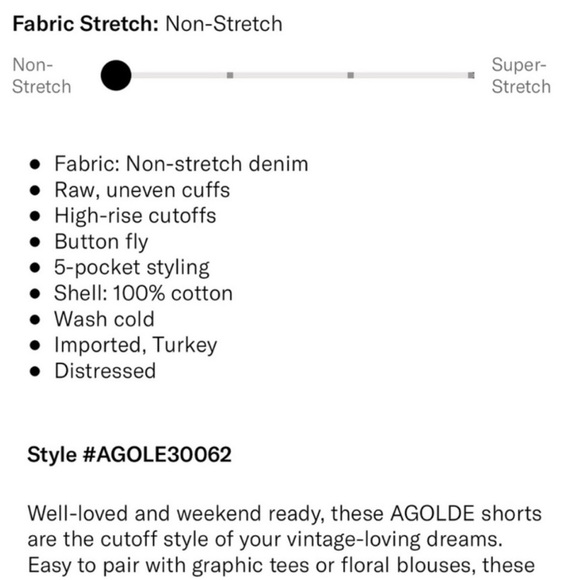 Agolde Parker Loose Fit Cutoff Denim Shorts - Swapmeet - Picture 6 of 7